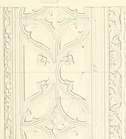 An illustration from Specimens of the architecture of Normandy, from the 16th to the 17th century. Engraved by John and Henry Le Keux (1874)