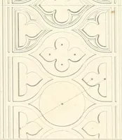 An illustration from Specimens of the architecture of Normandy, from the 16th to the 17th century. Engraved by John and Henry Le Keux (1874)