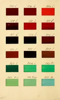 An illustration from Specimens of colors from T. Fewster & Son, manufacturers of varnishes, patent dryers. (1845)