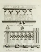 Picture 56 of 61 from Specimens of Gothic architecture, consisting of doors, windows, buttresses, pinnacles, &c.; with the measurements, selected from ancient buildings at Oxford &c (1825), leaf 122