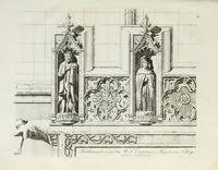 Picture 58 of 61 from Specimens of Gothic architecture, consisting of doors, windows, buttresses, pinnacles, &c.; with the measurements, selected from ancient buildings at Oxford &c (1825), leaf 126
