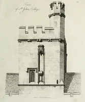 An illustration from Specimens of Gothic architecture, consisting of doors, windows, buttresses, pinnacles, &c.; with the measurements, selected from ancient buildings at Oxford &c (1825)