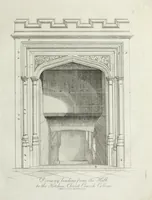 An illustration from Specimens of Gothic architecture, consisting of doors, windows, buttresses, pinnacles, &c.; with the measurements, selected from ancient buildings at Oxford &c (1825)