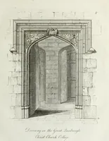 Picture 8 of 61 from Specimens of Gothic architecture, consisting of doors, windows, buttresses, pinnacles, &c.; with the measurements, selected from ancient buildings at Oxford &c (1825), leaf 18