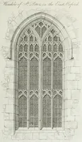 An illustration from Specimens of Gothic architecture, consisting of doors, windows, buttresses, pinnacles, &c.; with the measurements, selected from ancient buildings at Oxford &c (1825)