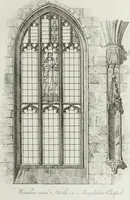 Picture 21 of 61 from Specimens of Gothic architecture, consisting of doors, windows, buttresses, pinnacles, &c.; with the measurements, selected from ancient buildings at Oxford &c (1825), leaf 48