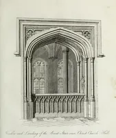 An illustration from Specimens of Gothic architecture, consisting of doors, windows, buttresses, pinnacles, &c.; with the measurements, selected from ancient buildings at Oxford &c (1825)