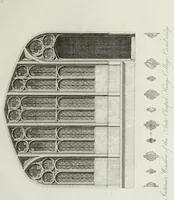An illustration from Specimens of Gothic architecture, consisting of doors, windows, buttresses, pinnacles, &c.; with the measurements, selected from ancient buildings at Oxford &c (1825)