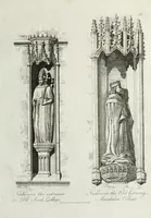 An illustration from Specimens of Gothic architecture, consisting of doors, windows, buttresses, pinnacles, &c.; with the measurements, selected from ancient buildings at Oxford &c (1825)