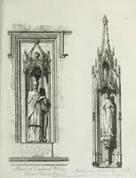 An illustration from Specimens of Gothic architecture, consisting of doors, windows, buttresses, pinnacles, &c.; with the measurements, selected from ancient buildings at Oxford &c (1825)