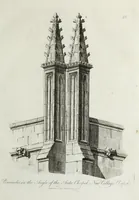 Picture 42 of 61 from Specimens of Gothic architecture, consisting of doors, windows, buttresses, pinnacles, &c.; with the measurements, selected from ancient buildings at Oxford &c (1825), leaf 90