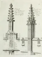 An illustration from Specimens of Gothic architecture, consisting of doors, windows, buttresses, pinnacles, &c.; with the measurements, selected from ancient buildings at Oxford &c (1825)