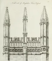 Picture 45 of 61 from Specimens of Gothic architecture, consisting of doors, windows, buttresses, pinnacles, &c.; with the measurements, selected from ancient buildings at Oxford &c (1825), leaf 98