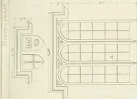 An illustration from Specimens of Gothic architecture; selected from various antient[!] edifices in England: consisting of plans, elevations, sections, and parts at large ... accompanied by historical and descriptive accounts (1823)
