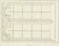 An illustration from Specimens of Gothic architecture; selected from various antient[!] edifices in England: consisting of plans, elevations, sections, and parts at large ... accompanied by historical and descriptive accounts (1823)