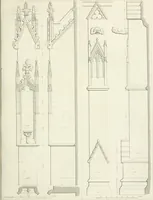An illustration from Specimens of Gothic architecture; selected from various antient[!] edifices in England: consisting of plans, elevations, sections, and parts at large ... accompanied by historical and descriptive accounts (1823)