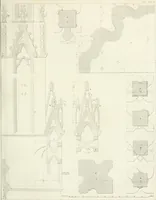 An illustration from Specimens of Gothic architecture; selected from various antient[!] edifices in England: consisting of plans, elevations, sections, and parts at large ... accompanied by historical and descriptive accounts (1823)