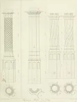 An illustration from Specimens of Gothic architecture; selected from various antient[!] edifices in England: consisting of plans, elevations, sections, and parts at large ... accompanied by historical and descriptive accounts (1823)