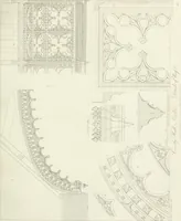 An illustration from Specimens of Gothic architecture; selected from various antient[!] edifices in England: consisting of plans, elevations, sections, and parts at large ... accompanied by historical and descriptive accounts (1823)