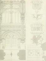 An illustration from Specimens of Gothic architecture; selected from various antient[!] edifices in England: consisting of plans, elevations, sections, and parts at large ... accompanied by historical and descriptive accounts (1823)
