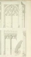 An illustration from Specimens of Gothic architecture; selected from various antient[!] edifices in England: consisting of plans, elevations, sections, and parts at large ... accompanied by historical and descriptive accounts (1823)