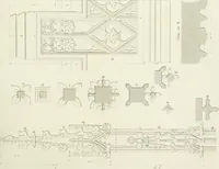An illustration from Specimens of Gothic architecture; selected from various antient[!] edifices in England: consisting of plans, elevations, sections, and parts at large ... accompanied by historical and descriptive accounts (1823)