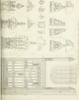 An illustration from Specimens of Gothic architecture; selected from various antient[!] edifices in England: consisting of plans, elevations, sections, and parts at large ... accompanied by historical and descriptive accounts (1823)