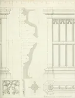 An illustration from Specimens of Gothic architecture; selected from various antient[!] edifices in England: consisting of plans, elevations, sections, and parts at large ... accompanied by historical and descriptive accounts (1823)