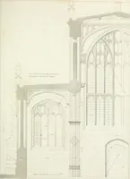 An illustration from Specimens of Gothic architecture; selected from various antient[!] edifices in England: consisting of plans, elevations, sections, and parts at large ... accompanied by historical and descriptive accounts (1823)