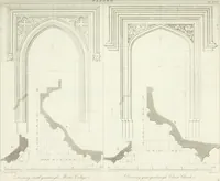 Picture 103 of 156 from Specimens of Gothic architecture; selected from various antient[!] edifices in England: consisting of plans, elevations, sections, and parts at large ... accompanied by historical and descriptive accounts (1823), leaf 284