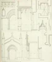 An illustration from Specimens of Gothic architecture; selected from various antient[!] edifices in England: consisting of plans, elevations, sections, and parts at large ... accompanied by historical and descriptive accounts (1823)