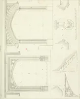 An illustration from Specimens of Gothic architecture; selected from various antient[!] edifices in England: consisting of plans, elevations, sections, and parts at large ... accompanied by historical and descriptive accounts (1823)