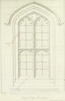 An illustration from Specimens of Gothic architecture; selected from various antient[!] edifices in England: consisting of plans, elevations, sections, and parts at large ... accompanied by historical and descriptive accounts (1823)