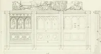 An illustration from Specimens of Gothic architecture; selected from various antient[!] edifices in England: consisting of plans, elevations, sections, and parts at large ... accompanied by historical and descriptive accounts (1823)