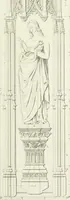 An illustration from Specimens of Gothic architecture; selected from various antient[!] edifices in England: consisting of plans, elevations, sections, and parts at large ... accompanied by historical and descriptive accounts (1823)