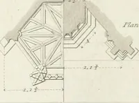 An illustration from Specimens of Gothic architecture; selected from various antient[!] edifices in England: consisting of plans, elevations, sections, and parts at large ... accompanied by historical and descriptive accounts (1823)
