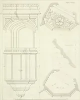 Picture 141 of 156 from Specimens of Gothic architecture; selected from various antient[!] edifices in England: consisting of plans, elevations, sections, and parts at large ... accompanied by historical and descriptive accounts (1823), leaf 332