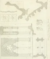An illustration from Specimens of Gothic architecture; selected from various antient[!] edifices in England: consisting of plans, elevations, sections, and parts at large ... accompanied by historical and descriptive accounts (1823)