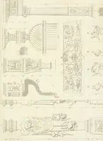 An illustration from Specimens of Gothic architecture; selected from various antient[!] edifices in England: consisting of plans, elevations, sections, and parts at large ... accompanied by historical and descriptive accounts (1823)