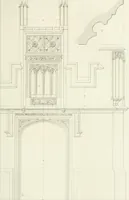 An illustration from Specimens of Gothic architecture; selected from various antient[!] edifices in England: consisting of plans, elevations, sections, and parts at large ... accompanied by historical and descriptive accounts (1823)
