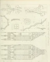 An illustration from Specimens of Gothic architecture; selected from various antient[!] edifices in England: consisting of plans, elevations, sections, and parts at large ... accompanied by historical and descriptive accounts (1823)