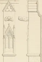 An illustration from Specimens of Gothic architecture; selected from various ancient edifices in England: consisting of plans, elevations, sections, and parts at large .. (1825)