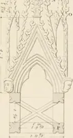 An illustration from Specimens of Gothic architecture; selected from various ancient edifices in England: consisting of plans, elevations, sections, and parts at large .. (1825)