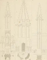 An illustration from Specimens of Gothic architecture; selected from various ancient edifices in England: consisting of plans, elevations, sections, and parts at large .. (1825)
