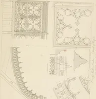 An illustration from Specimens of Gothic architecture; selected from various ancient edifices in England: consisting of plans, elevations, sections, and parts at large .. (1825)