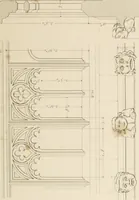 An illustration from Specimens of Gothic architecture; selected from various ancient edifices in England: consisting of plans, elevations, sections, and parts at large .. (1825)