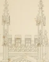 An illustration from Specimens of Gothic architecture; selected from various ancient edifices in England: consisting of plans, elevations, sections, and parts at large .. (1825)