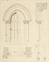 An illustration from Specimens of Gothic architecture; selected from various ancient edifices in England: consisting of plans, elevations, sections, and parts at large .. (1825)
