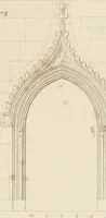 An illustration from Specimens of Gothic architecture; selected from various ancient edifices in England: consisting of plans, elevations, sections, and parts at large .. (1825)
