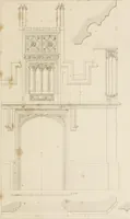 An illustration from Specimens of Gothic architecture; selected from various ancient edifices in England: consisting of plans, elevations, sections, and parts at large .. (1825)